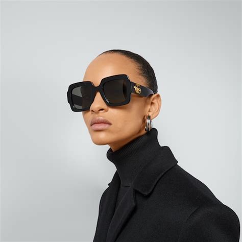 square-frame double g sunglasses
